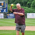 Mayor Warren "Pete" Hess throwing out the first pitch.